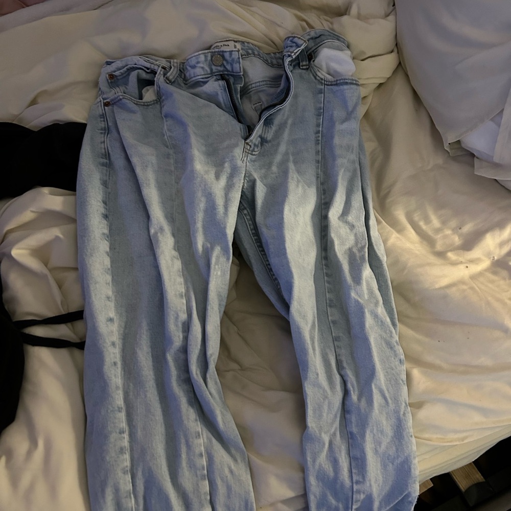 Abercrombie & Fitch Blue Straight Leg Jeans